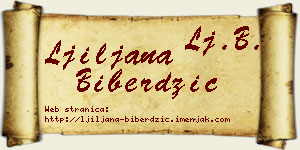 Ljiljana Biberdžić vizit kartica